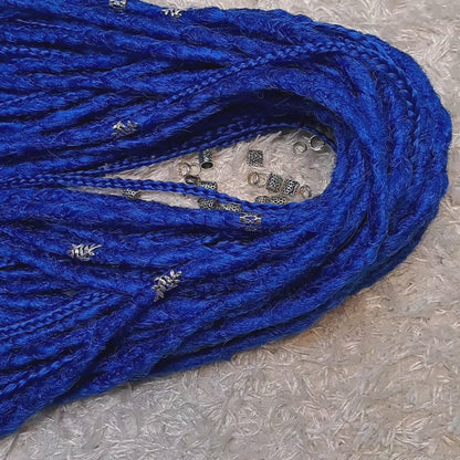 Set Braids Double Ended Blau 130cm