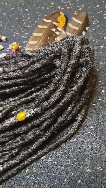 Synthetische Dreads Double Ended 50cm Braun Lichtblond