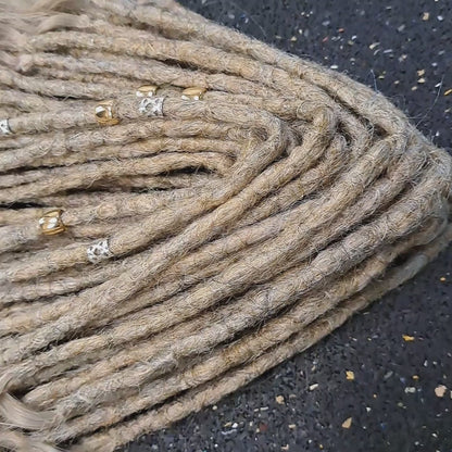 Curly Dreadlocks Double Ended Blond 55cm