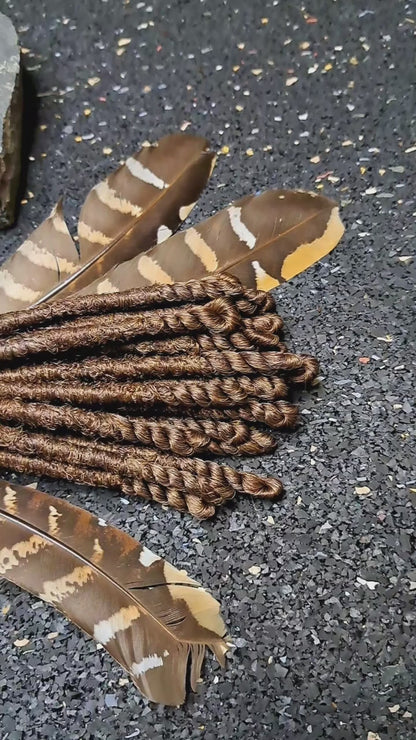 Synthetische Dreads Single Ended 50cm Haselnuss