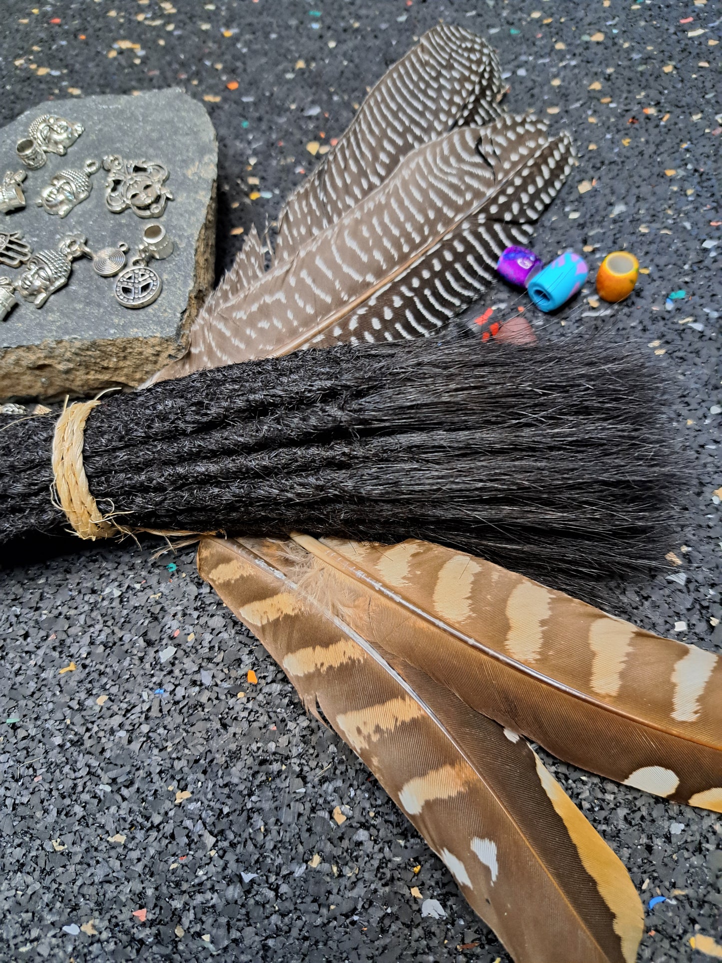 Dread Extensions Schwarz 35-40cm