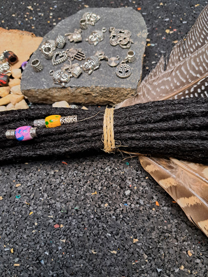 Dread Extensions Schwarz 35-40cm
