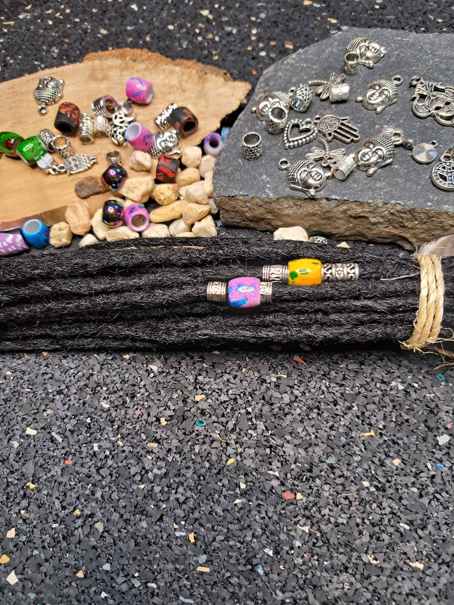Dread Extensions Schwarz 35-40cm
