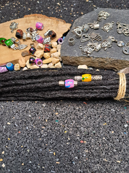 Dread Extensions Schwarz 35-40cm
