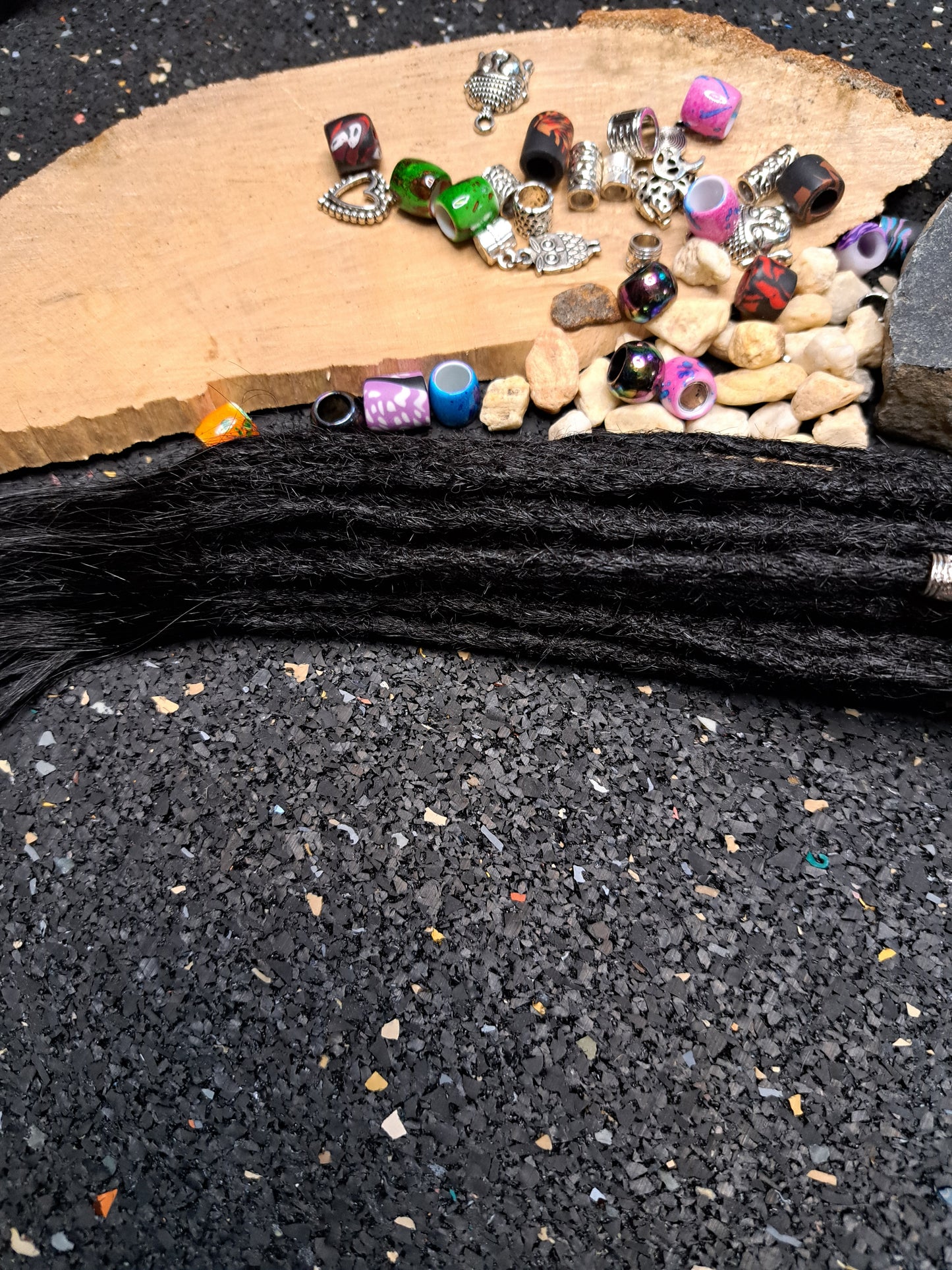 Dread Extensions Schwarz 35-40cm