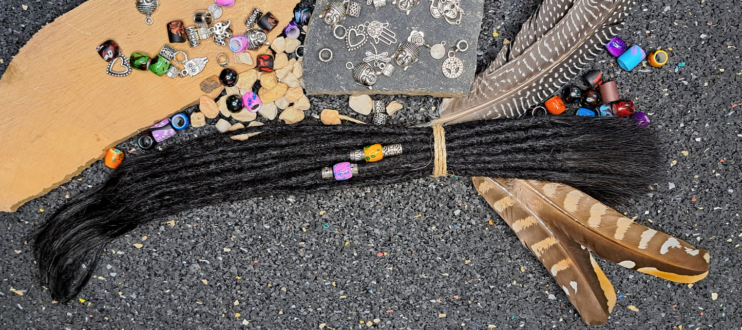 Dread Extensions Schwarz 35-40cm